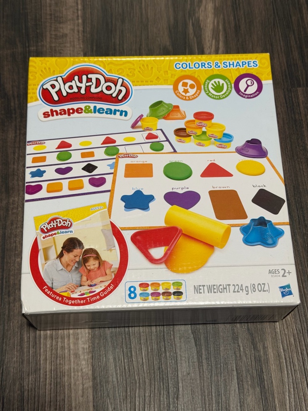 NEW Play-Doh Shape & Learn Colors Set — Yellow and Multicolor